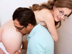 18, お尻, デカチン, フェラチオ, 茶髪の, 自然山雀, ガリガリ, ティーン