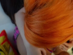 Two Thick Latinas Share Their Teachers Cum- Big Ass - Teddy Tarantino - Nia Bleu Brandyliscious