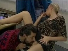 Tir de sperme, Double pénétration, Français, Bureau, Orgie, Plan cul à trois, Rétro ancien