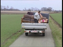 Horny MILF Had Sex on Top of the Truck While It Was Running