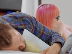 Forbidden Family Lust Explodes in Sneaky TransAngels Living Room