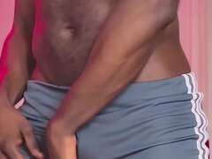 Afrikanisch, Leie, Schwarz, Britisch, Selbstgemacht, Nylon, Penis, Solo