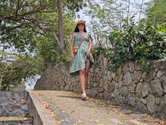 My Coconut Oil Bottle Public Adventure # Bottle Into Pussy Outdoors