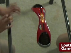 Μελαχροινή, Ζευγάρι, Γυαλιά, Ηδ, Ώριμη γυναίκα, Οργασμός, Ντουζ, Παιχνίδια