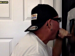 Gloryhole mature gay gets fucked at home after overture