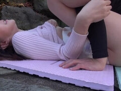 아시안, 흑갈색 머리, Hd, 일본인, 야외의, 셀카