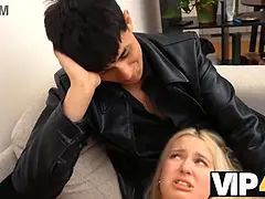 Blondína, Cuckold, Roztomilá, Priateľka, Hd, Prirodzené prsia, Pička, Jačania