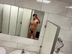 Masturbating in a Restroom