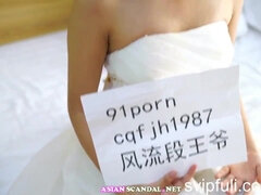 Chinese teen sluts share his wiener