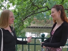 Blind Date Turns Hot - Lesbian Sex with Lindsey & Mia, Big Tits & Wet Climax