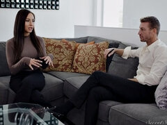 화장실, 침실, 큰 가슴, 도기스타일, 키스, 대단히, 랑제리, 보지