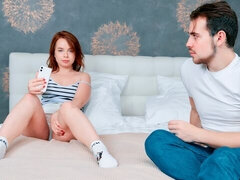 Schlafzimmer, Grosser arsch, Grosser schwanz, Blasen, Hundestellung, Rotschopf, Jungendliche (18+), Titten