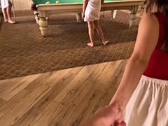 PINHOLE XXX. Having fun with 2 horny girls in the pool