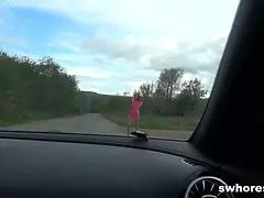 Avsugning, Bil, Sperma shot, Hd, Milf, Utomhus, Skriker