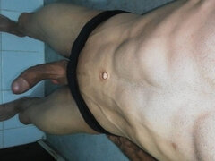 Badrum, Stor kuk, Onani, Pov, Solo