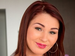 Arsch, Hundestellung, Klaffend, Handjob, Masturbation, Rotschopf, Entkleiden, Titten