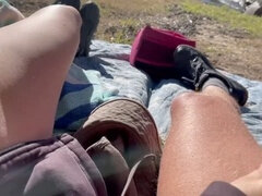 Amatéři, Nohy, Footjob, Na veřejnosti