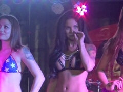 Miss Burning Bike at Fastlane Campground during Bike Week 2018