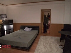 Office seductive Japanese babe entices with her expert mouth skills