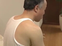 Brunette Neighbor Ren Azumi Gets Rough Blowjob & Facial Payback