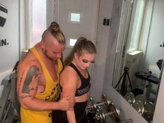 Hot Fitness Trainer Threesome with Big Tits and Big Ass - CataliaValentineXXX