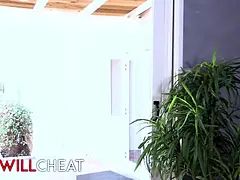 She will cheat - Aj Applegate invites over a real guy and makes her hubby watch every 2nd