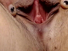 Giant Pussy Lips Play and Spread Stretch