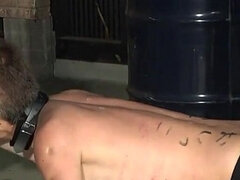 The Young Lady Leaves the Slave in a Cell for a Day with an Anal Plug Inserted in Order to Expand His Anus