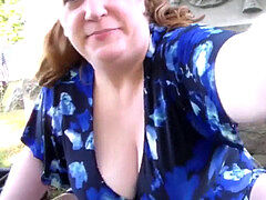 Fat mature, girl masturbating, stroking