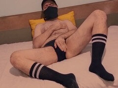 Schwul, Masturbation, Orgasmus, Socken, Solo, Spielzeuge