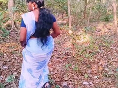 Desi Stepmom and Stepson Hardcore Fucking in Jungle - Telugu Dirty Talks & Outdoor Sex