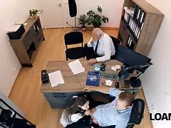 Loan4k. nasty teenage mina k is showing off her natural sexy figure to get a massive loan