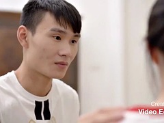 Asiat, Pik sutte, Kinesisk, Par, Sød, Teenager