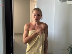 Blond, Sperma shot, Sperma in gezicht, Italiaans, Aftrekken, Masturbatie, Gezichtspunt, Slet