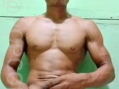 Asiatique, Nana, Grosse bite, Tir de sperme, Homosexuelle, Indonésienne, Muscle, Solo