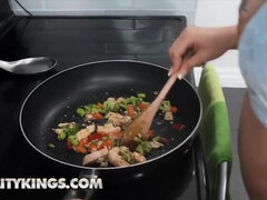 Grote mammen, Pijpbeurt, Bruinharig, Rondborstig, Stel, Hondjeshouding, Natuurlijke tieten, Realiteit