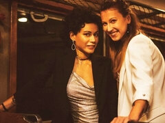 Rumpe, Stor rumpe, Stor kukk, Brunette, Bakfra, Kvinner mann, Milf, Trekant