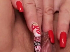 Auntjudys - Horny Mature MILF Lori Masturbates in Stockings and High Heels
