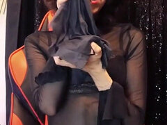 Brunette brune, Gode, Femme dominatrice, Fétiche, Maîtresse, Maigrichonne, Solo