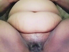 Stor svart kvinne, Hunn, Fingring, Hjemmelaget, Onani, Fitte, Alene