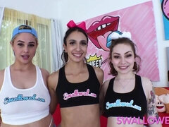 Lízanie análu, Kuřba, Spermie v puse, Striekanie semena, Skupina, Medzirasové, Latinskej, Orgie