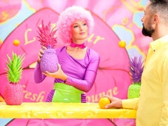 Stor kuk, Blondin, Avsugning, Naturliga tuttar, Mager, Tonåring, Tuttar