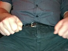 Enthousiasteling, Grote lul, Brits, Sperma shot, Homo, Masturbatie, Kantoor, Alleen