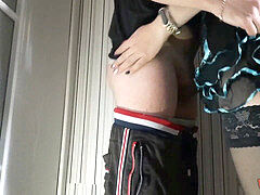 Avsugning, Brunett, Sperma shot, Underkläder, Rysk, Stockings