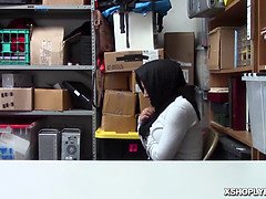 LP Officer ramming Elsa Knox sideways