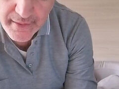 Papà, Europea, Capellona, Masturbazione, Matura, Solo, Webcam