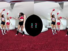 VR Foursome: Blowjob, Cowgirl  Big Tits Porn