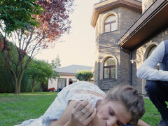 Cuckold watches as his lovely bride fucks with another man