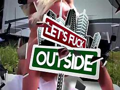 Let s Fuck Outside - Bouncing Big Ass Chix gets Fucked by the Pool