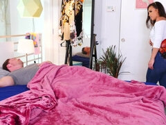 Amerikaans, Slaapkamer, Pijpbeurt, Bruinharig, Hondjeshouding, Vriendin, Hd, Natuurlijke tieten